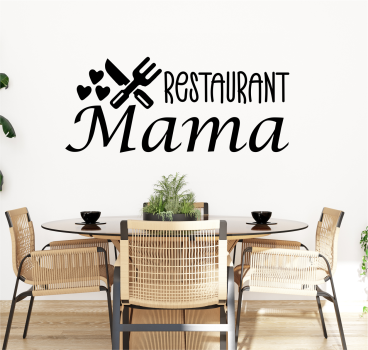 Wandtattoo "Restaurant Mama"