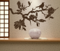 Preview: Wandtattoo Magnolienast