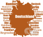 Preview: Wandtattoo Deutschland Landkarte