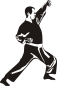 Preview: Wandtattoo Kampfsportler