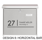 Preview: Wandtattoo Briefkasten Beschriftung personalisiert – Name, Hausnummer & Straße | modern & minimal