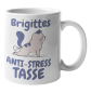 Preview: Schwarzweiße oder weiße Tasse "Anti-Stress Tasse mit Wunschnamen"