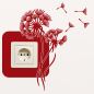 Preview: Schalter-Wandtattoo Pusteblume