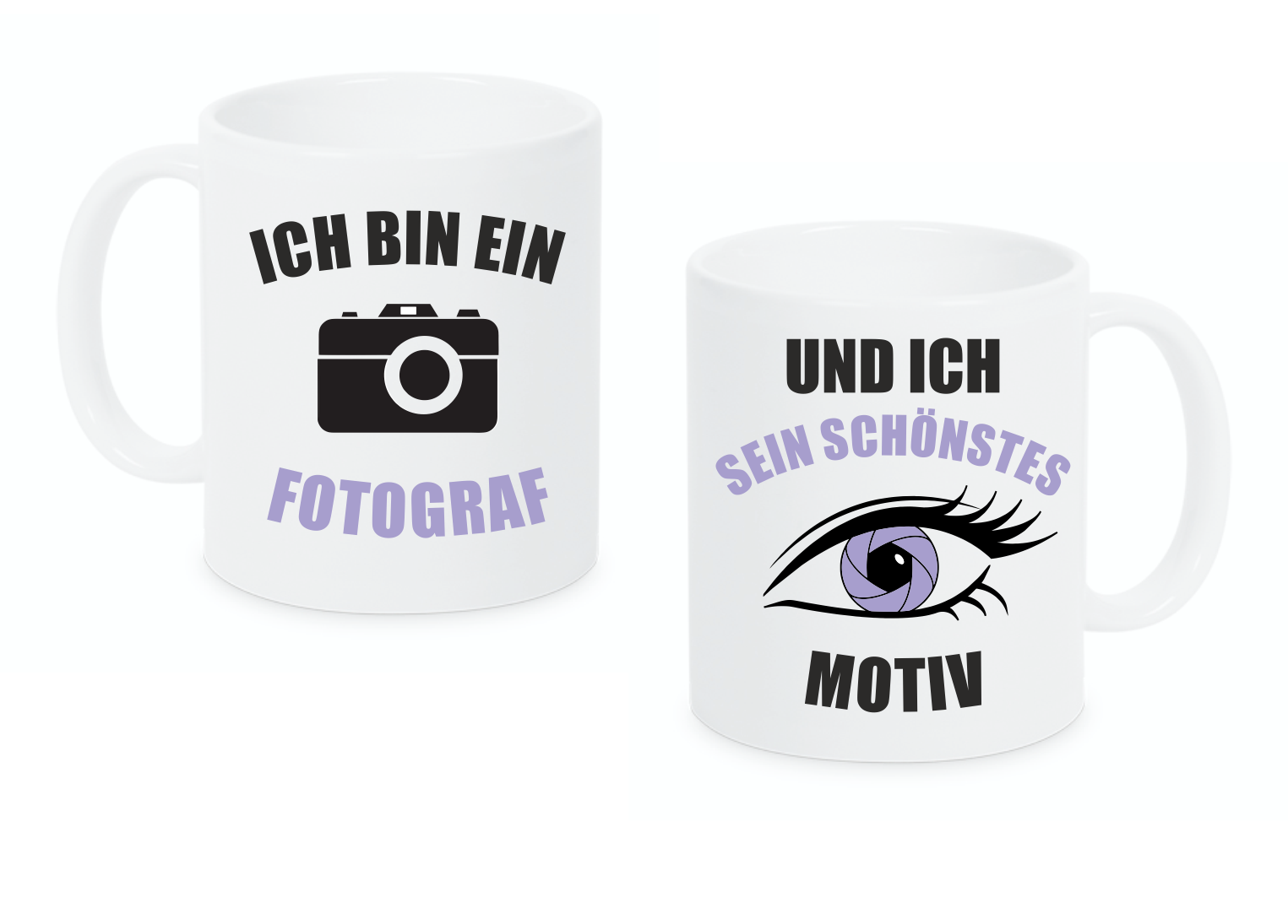 Preview: 2er Set Partnertassen "Der Fotograf und sein Motiv"