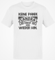 Preview: Funshirt T-Shirt oder Tanktop "Keine Panik - Wunschname kriegt das wieder hin" (schwarz / weiß)