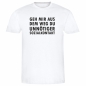 Preview: Funshirt, TShirt oder Tanktop "Geh mir aus dem Weg du unnötiger Sozialkontakt" (schwarz / weiß)