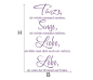 Preview: Wandtattoo Tanze, Singe, Liebe, Lebe...