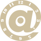 Preview: Wandtattoo Wanduhr At-Zeichen