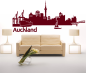 Preview: Wandtattoo Auckland Skyline