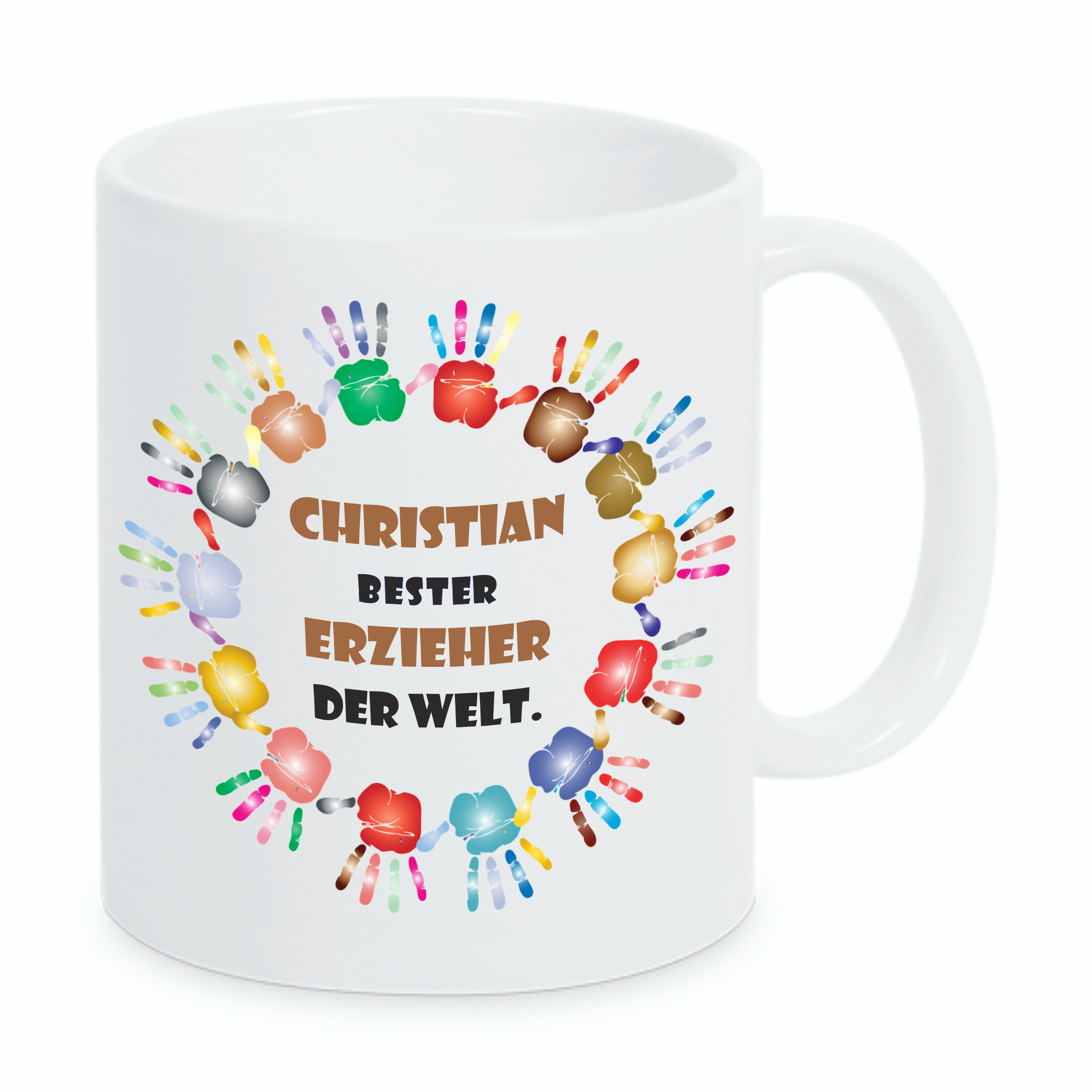 Preview: Tasse "Beste Erzieherin.../Bester Erzieher der Welt...mit Wunschnamen