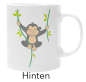 Preview: Weiße Tasse "Bye Bye Kita. Ich hänge jetzt in der Schule ab", beidseitig bedruckt.