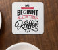Preview: Schwarzweiße oder weiße Tasse "Das Leben beginnt nach dem Kaffee" Bürotasse, Tasse für Morgenmenschen