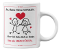 Preview: Schwarzweiße oder weiße Tasse "Ja, deine Fürze stinken, aber ich liebe dich so lange..." Liebespaar Geschenktasse zum Jahrestag oder Valentinstag