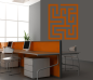 Preview: Wandtattoo Labyrinth, Wandmotiv abstrakt