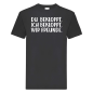 Preview: Funshirt T-Shirt oder Tanktop weiß oder schwarz - Du bekloppt. Ich bekloppt. Wir Freunde.