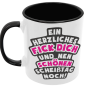 Preview: Schwarzweiße oder weiße Tasse "Ein herzliches Fick dich und nen schönen Scheißtag noch!"