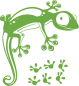Preview: Wandtattoo Gecko