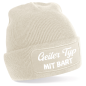 Preview: One Size Beanie, Mütze mit Spruch: Geiler Typ mit Glatze o. Geiler typ mit Bauch o. Geiler Typ mit Bart