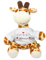 Preview: Stofftier, Kuscheltier mit Mini Tshirt - Motiv: Du bist die beste Mama / Du bist der beste Papa