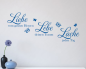 Preview: Wandtattoo Liebe, Lebe, Lache