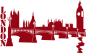 Preview: Wandtattoo London Westminster Palace Skyline
