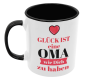 Preview: Schwarzweiße oder weiße Tasse "Glück ist eine Oma wie Dich..."