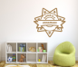 Preview: Wandtattoo Sheriffstern personalisiert