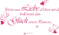 Preview: Wandspruch Wenn aus Liebe Leben wird... (Wunschname)