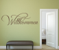 Preview: Wandtattoo Willkommen