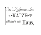 Preview: Wandtattoo "Zuhause ohne Katze..."