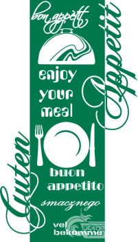 Preview: Wandbanner Guten Appetit