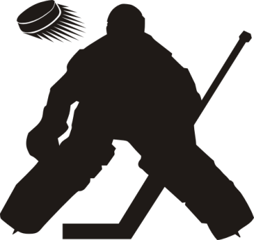 Preview: Wandtattoo Eishokey Torwart