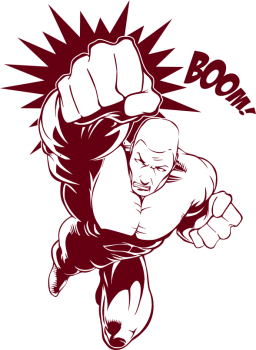 Preview: Wandtattoo Superheld 2