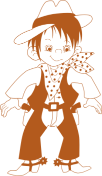 Preview: Wandtattoo Cowboy