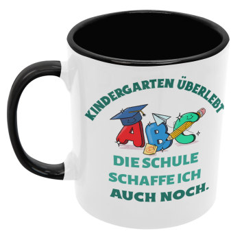 Preview: Tasse "Kindergarten überlebt. Die Schule schaffe ich auch noch!"