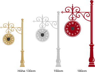 Wandtattoo Wanduhr Bahnhofsuhr