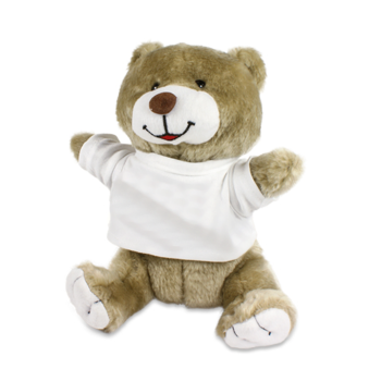Stofftier, Kuscheltier mit Mini Tshirt - Motiv: Du bist die beste Mama / Du bist der beste Papa