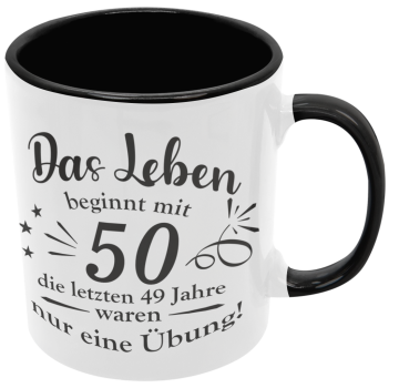 Preview: Tasse "Das Leben beginnt mit Wunschzahl..."