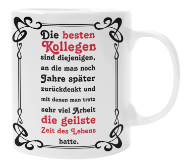 Preview: Kissen oder Tasse "Die besten Kollegen, sind diejenigen..."
