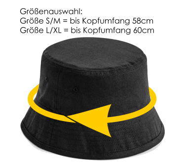 Preview: Party Hut, Bucket Hat, Fischer Hut, Hut bedruckt mit Spruch: Ich bin in Rente, ich muss gar nix