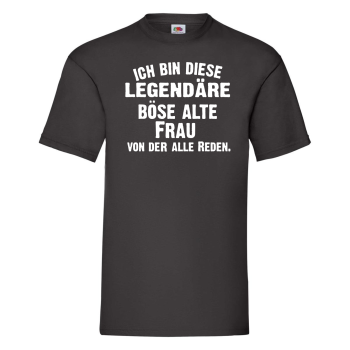 Funshirt ,Tanktop oder Shirt - Ich bin dieser/diese legendäre alte Mann / Frau, von dem/der alle reden.