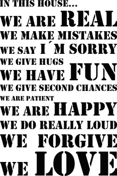 Preview: Wandspruch In this House ....