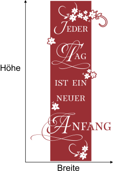 Preview: Wandbanner Jeder Tag ist...