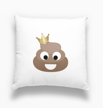 Preview: 2er Set Partnertassen oder Kissen  "King Queen Kaka Haufen"