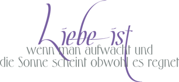 Preview: 2 Farben Wandspruch Liebe ist...