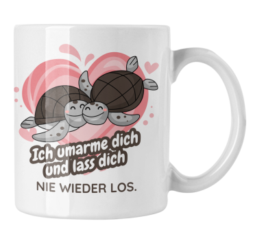 Weiße Tasse "Pärchen" in 3 Varianten