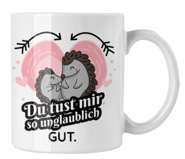 Preview: Weiße Tasse "Pärchen" in 3 Varianten