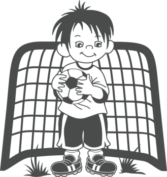 Preview: Wandtattoo Torwart