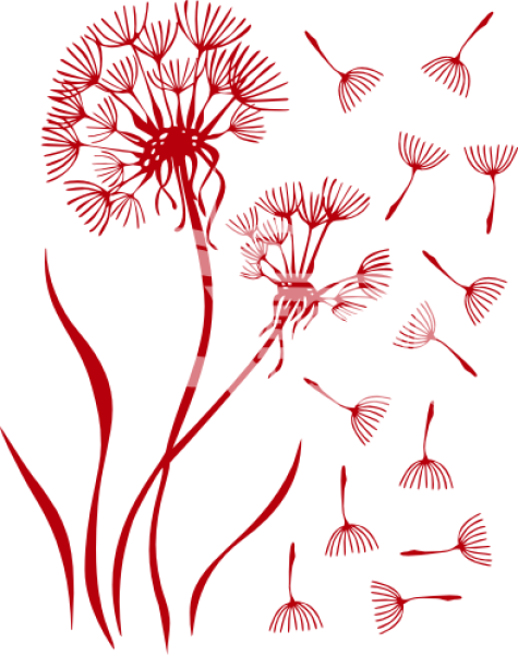 Wandtattoo Pusteblume 3