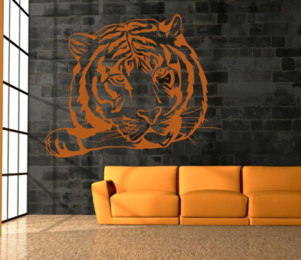 Wandtattoo Tigerkopf
